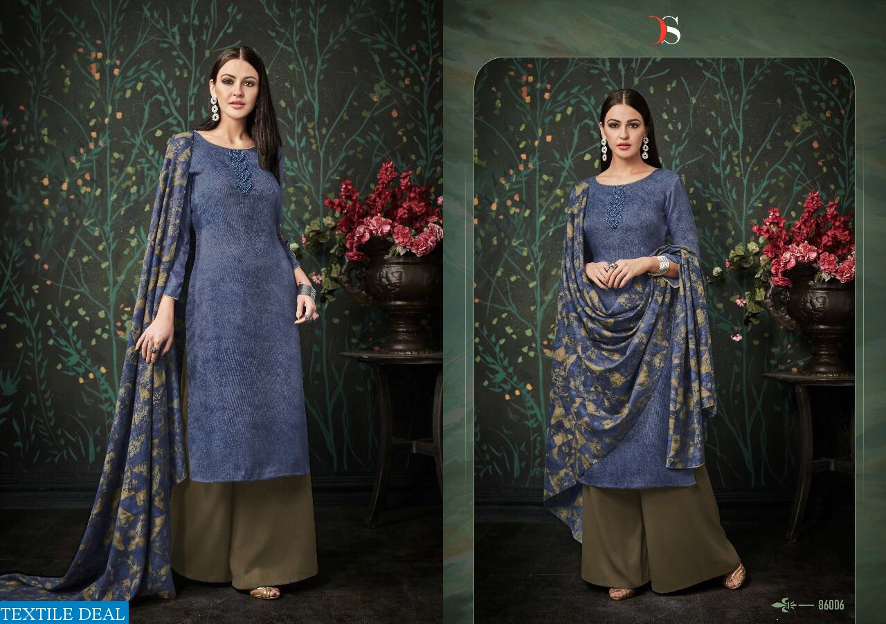 Fusion vol-2 Wholesale Winter pashmina Dress material